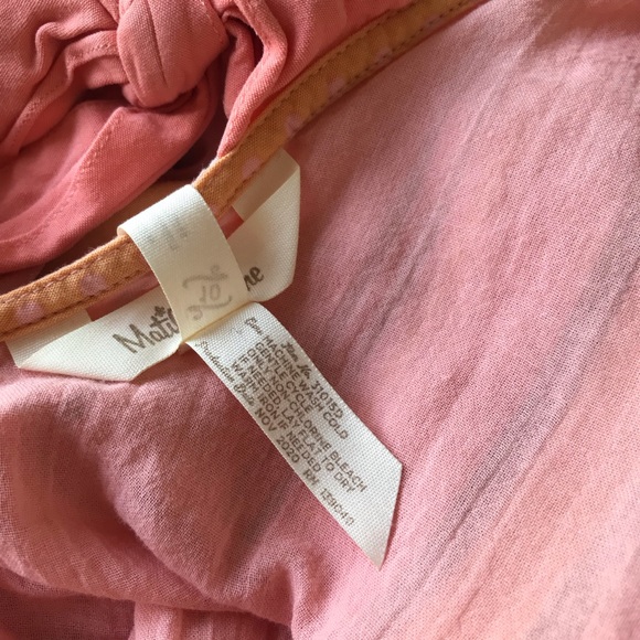 Matilda Jane Orange Creamsicle Dress Size 10 Rayon Tiered Ruffle Bow - Picture 10 of 10